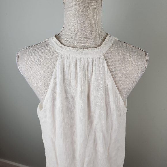 THML Roonie Embroidered Sleeveless Lined Tassel Tie Mini Swing Dress Size Mefium - Picture 5 of 8